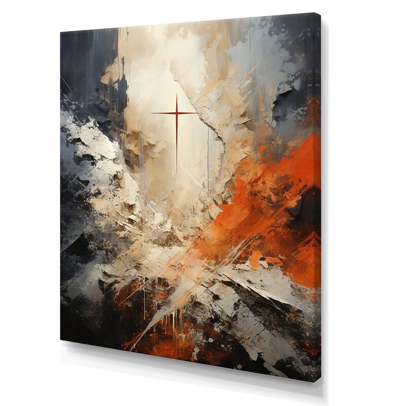 Designart "Minimalism Christianity Cross Dream" Christianity Wall Art